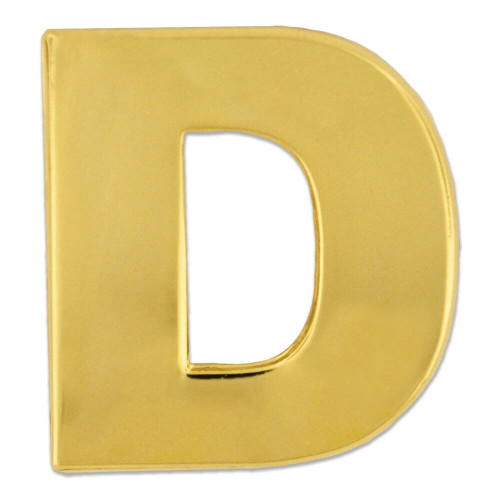 Gold D Pin