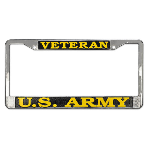 Officially Licensed Army Veteran Plate Frame