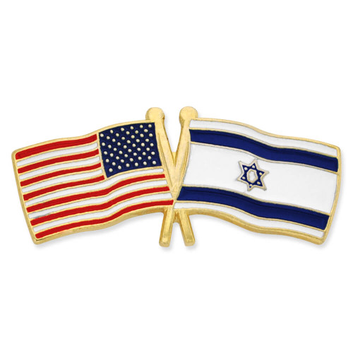 Israel Flag Pin – Coat Of Arms Badge Pin – Lapel Flag Pin