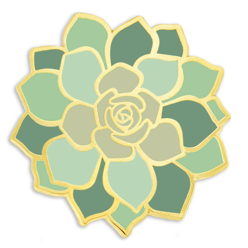 Succulent Flower Pin