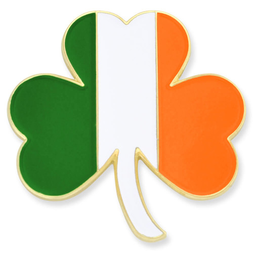 Shamrock Irish Flag Pin