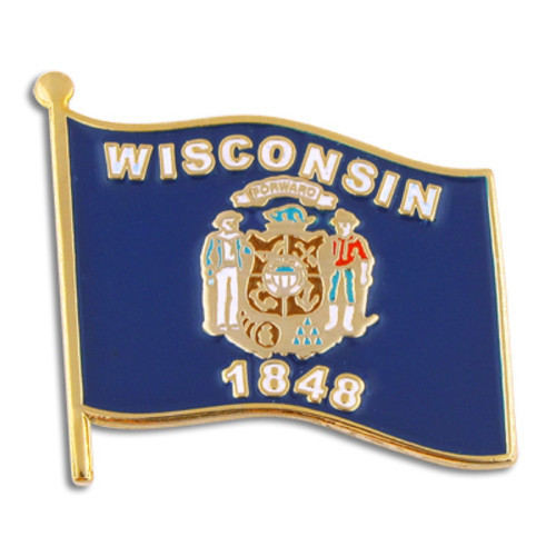 Wisconsin State Flag Pin