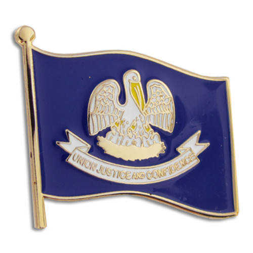 Louisiana State Flag Pin