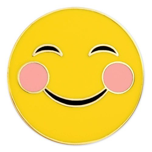 Smiling Cheeks Emoji Pin