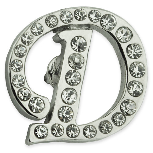 Rhinestone Letter D Pin - BOGO