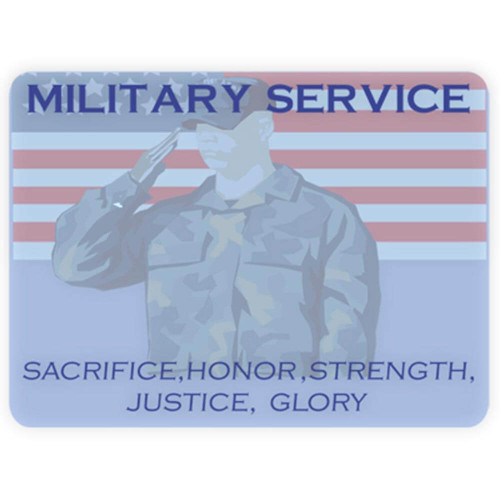 Presentation Card - Military Service