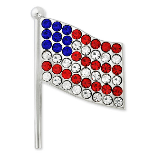 Rhinestone American Flag Pin Rhinestone American Flag Pin