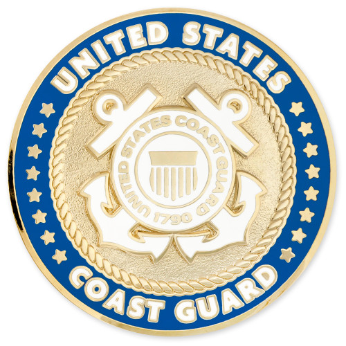 Officially Licensed Engravable U.S. Coast Guard Dog Tag | PinMart