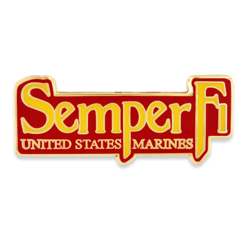 Officially Licensed Semper Fi Pin Front Officially Licensed Semper Fi Pin