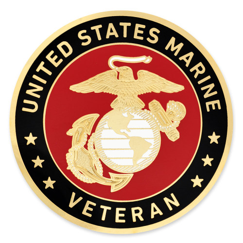 Officially Licensed Engravable U.S.M.C. Veteran Coin Front Officially Licensed Engravable U.S.M.C. Veteran Coin