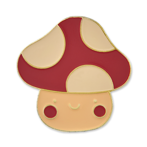 Cute Smile Mushroom Pin