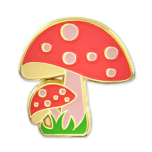 Double Mushroom Pin front view Double Mushroom Pin