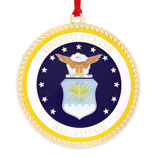 Officially Licensed Engravable U.S. Air Force Ornament Front Officially Licensed Engravable U.S. Air Force Ornament