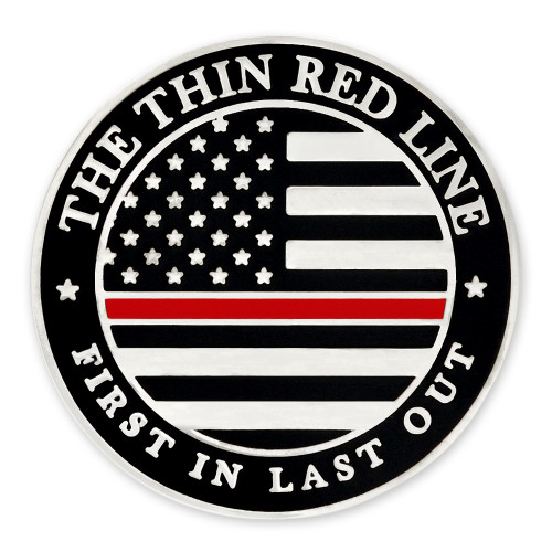 Thin Red Line Lapel Pin