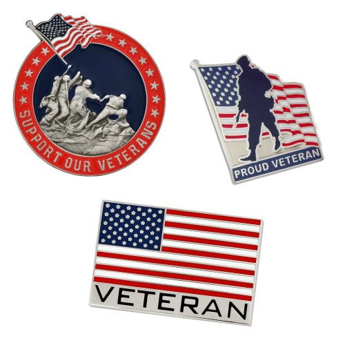 Honor Our Veterans 3-Pin Set