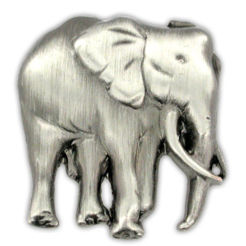 Elephant Pin - Antique Silver