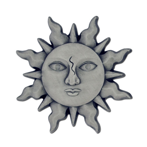 Antique Silver Sun Lapel Pin
