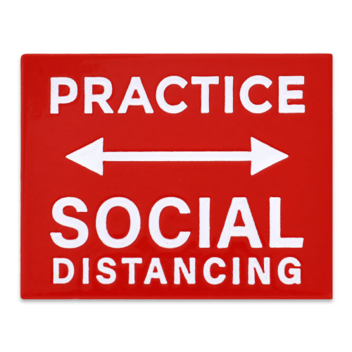 Practice Social Distancing Lapel Pin