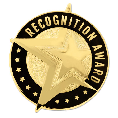 Recognition Award Star Pin Gold