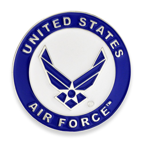 Officially Licensed U.S. Air Force Pin Front View Officially Licensed U.S. Air Force Pin