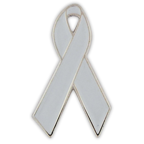 Grey Ribbon Pin