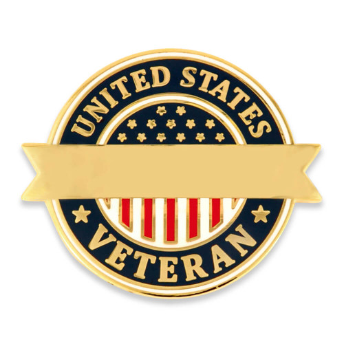 PinMart's Folded American Flag Memorial Veteran Lapel Pin on Instruction  Card