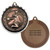 Diamond Cut Cheer Medal - Engravable Bronze