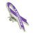 Awareness Ribbon Pin - Alzheimer's Side