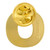 Gold O Pin Back