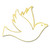 Dove Lapel Pin - White Front