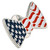 Patriotic Bow Tie Pin Side