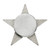 Silver Star Pin with Magnetic Back