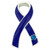Blue Ribbon with Stone Pin Front
