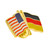 USA and Germany Flag Pin Side