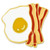 Bacon And Egg Pin Front