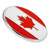 Canada Flag Circle Pin Side