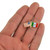 USA and Mexico Flag Pin Size in Hand