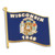 Wisconsin State Flag Pin Front