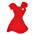 Red Dress Pin Front