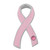 Pink Ribbon with Pink Stone Pin Front