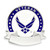 Officially Licensed Engravable U.S. Air Force Veteran Pin Front View