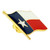 Texas State Flag Pin Side