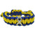 Blue and Yellow Paracord Bracelet Front