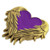 Purple Heart with Wings Pin