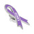 Awareness Ribbon Pin - Cancer Side View