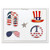 4th of July 4-Pin Set on Card