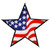 American Flag Star Patch
