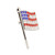 Rhinestone American Flag Pin Side