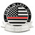Engravable Thin Red Line Pin Front Engraved Example