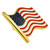 American Flag Pin - Cloisonné Hard Enamel